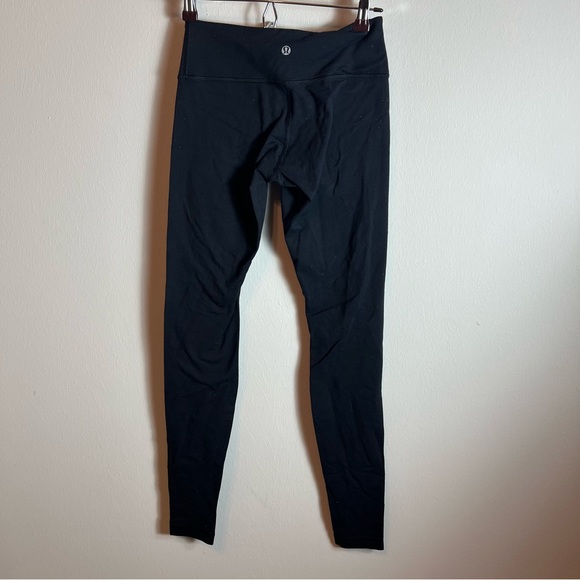 Lululemon black leggings size 4 wunder under - Picture 4 of 10